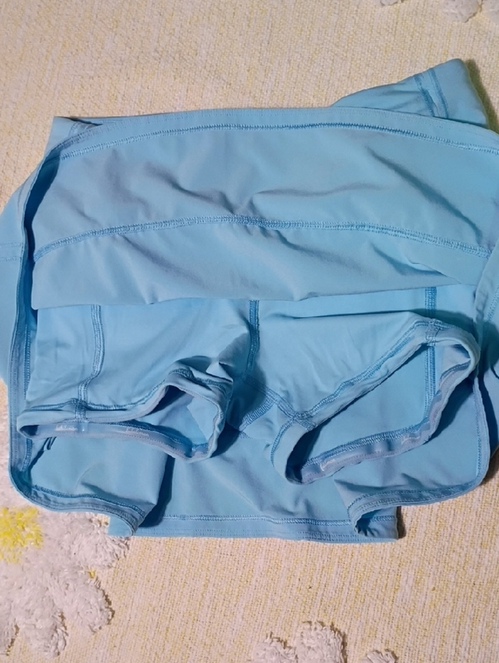 lululemon athletica Light Blue Athletic Short Skirt with Hidden Back Pocket - Picture 5 of 10